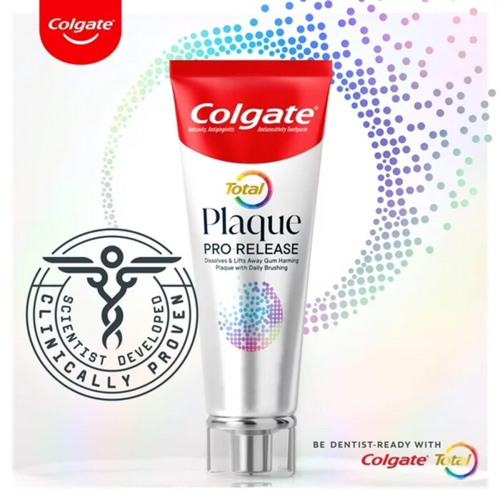 Colgate Total Plaque Pro Release Whitening Toothpaste, 3 Oz Tube – Bild 2
