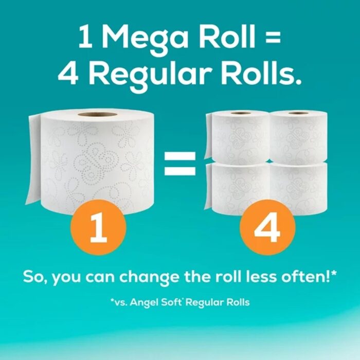 Angel Soft Toilet Paper, 9 Mega Rolls – Bild 3