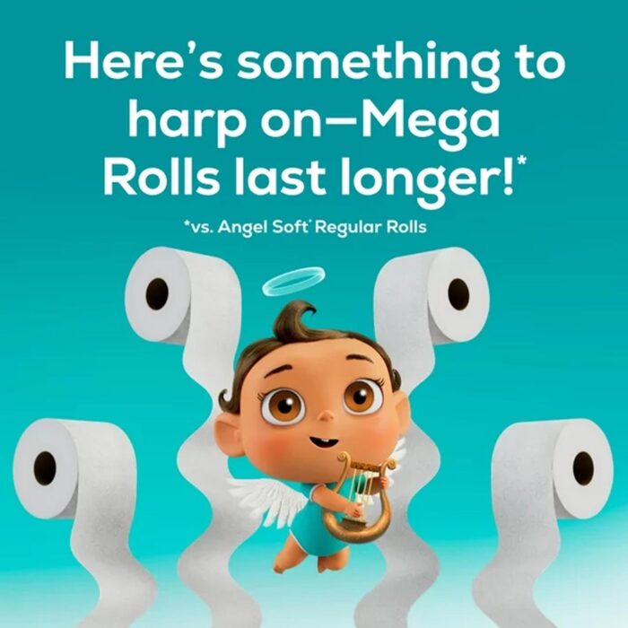 Angel Soft Toilet Paper, 9 Mega Rolls – Bild 4